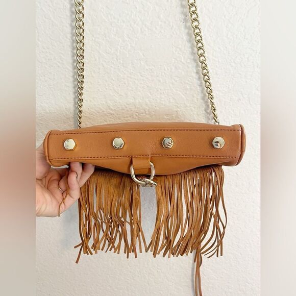REBECCA MINKOFF Fringe Mini MAC
Leather Crossbody Bag light Brown - Picture 12 of 17